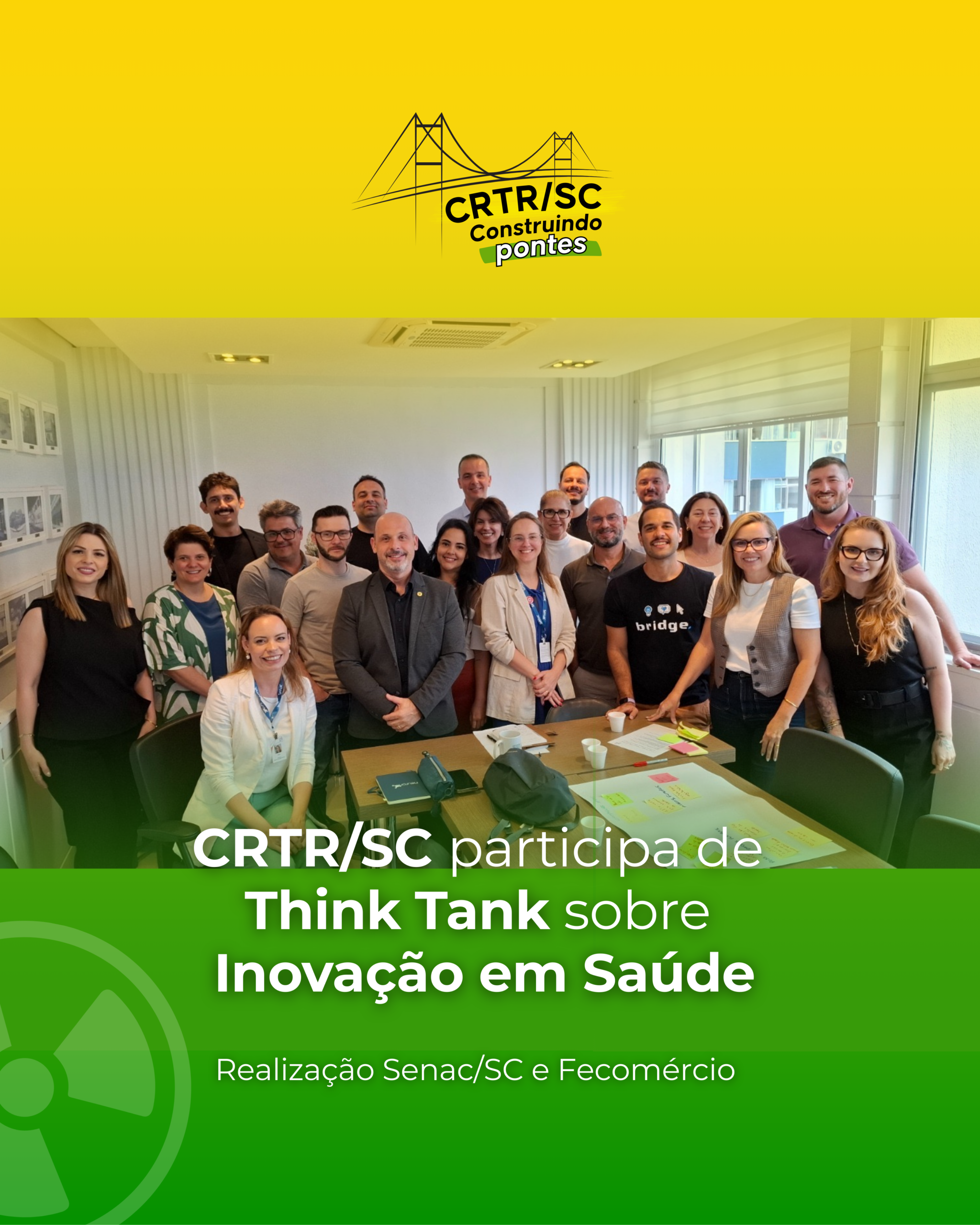 Presidente do CRTR/SC participa de Think Tank sobre Inovação em Saúde