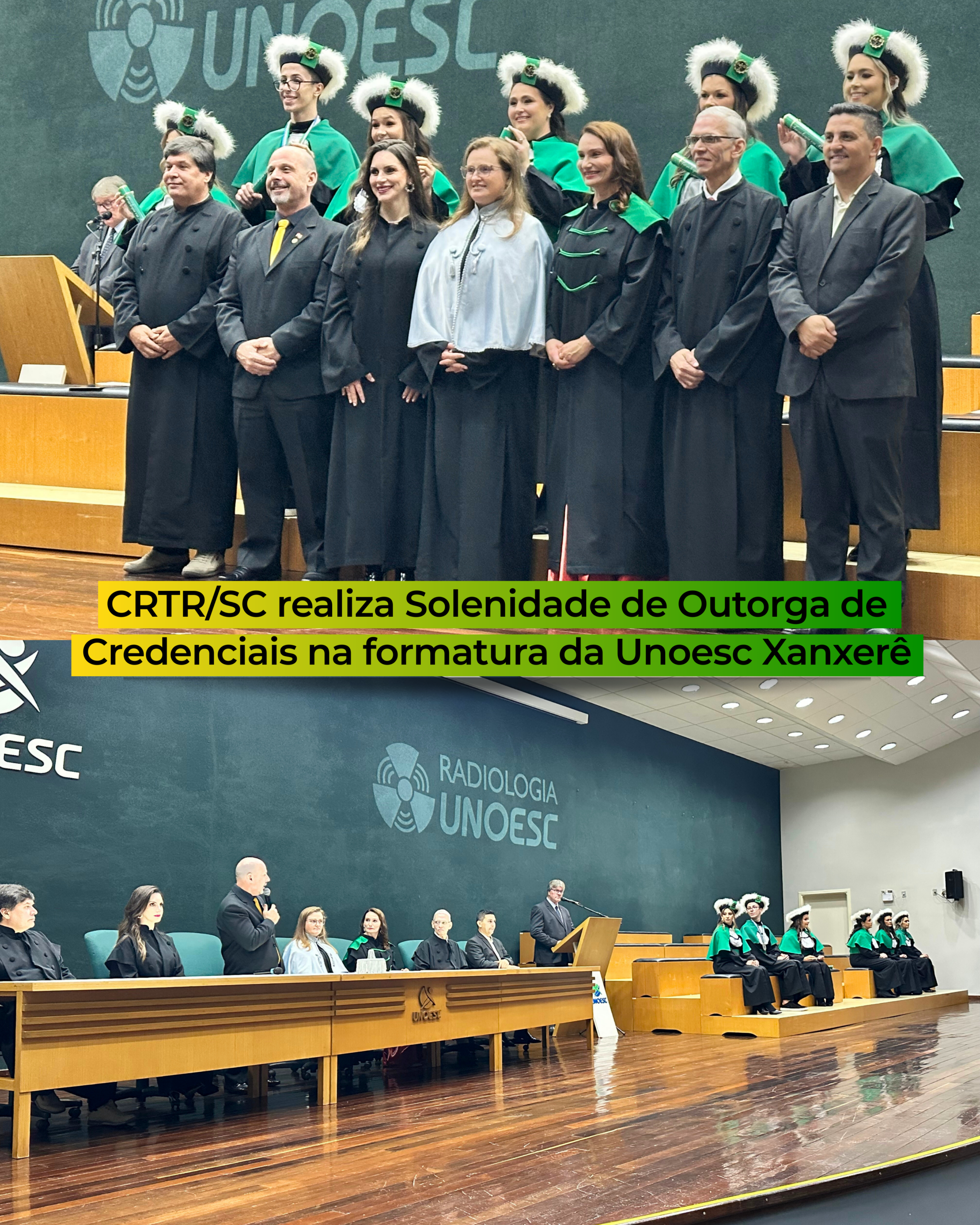 CRTR/SC realiza 150ª Solenidade de Outorga em formatura da Unoesc Xanxerê