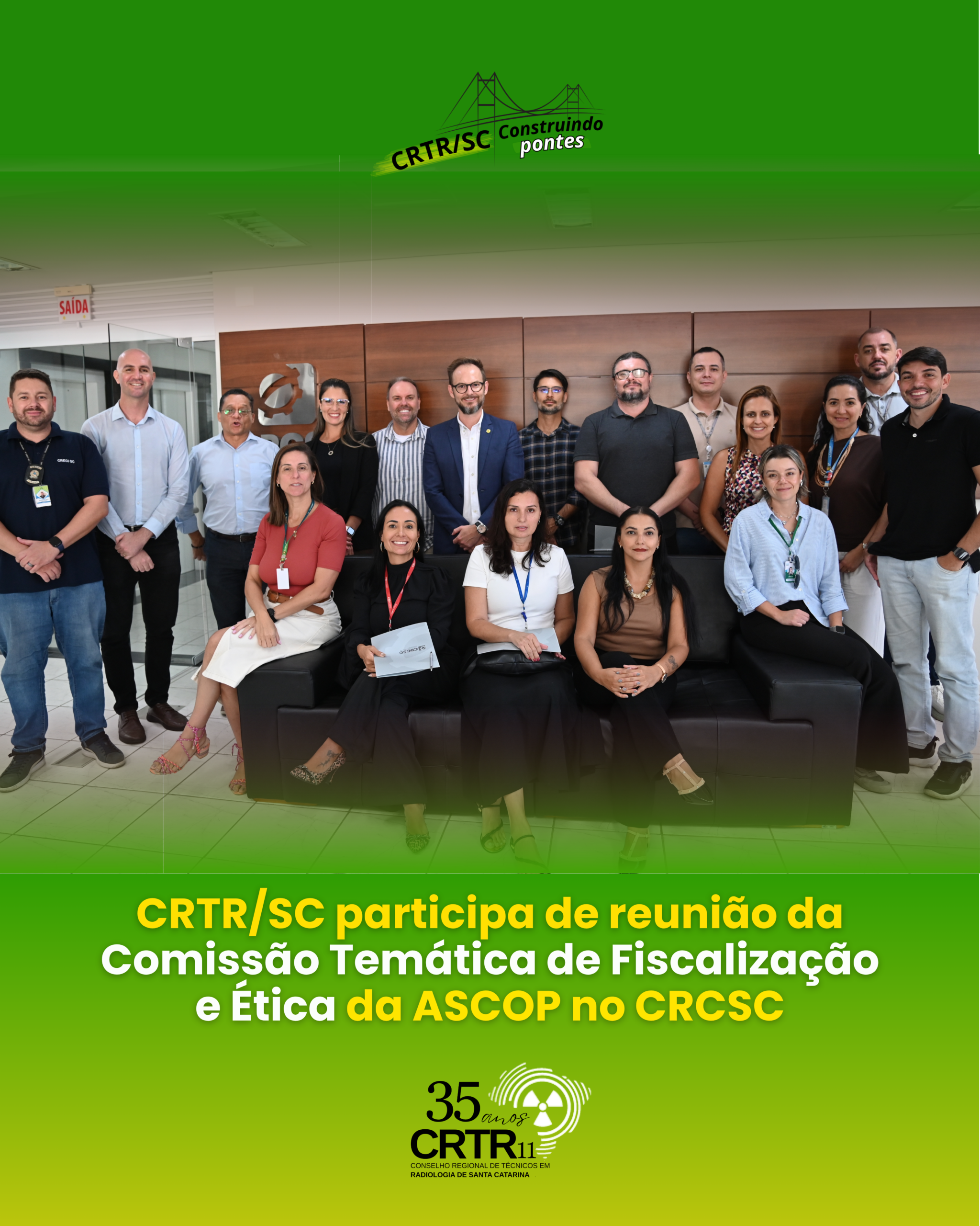 CRTR/SC participa de reunião da Comissão Temática de Fiscalização e Ética da ASCOP no CRCSC