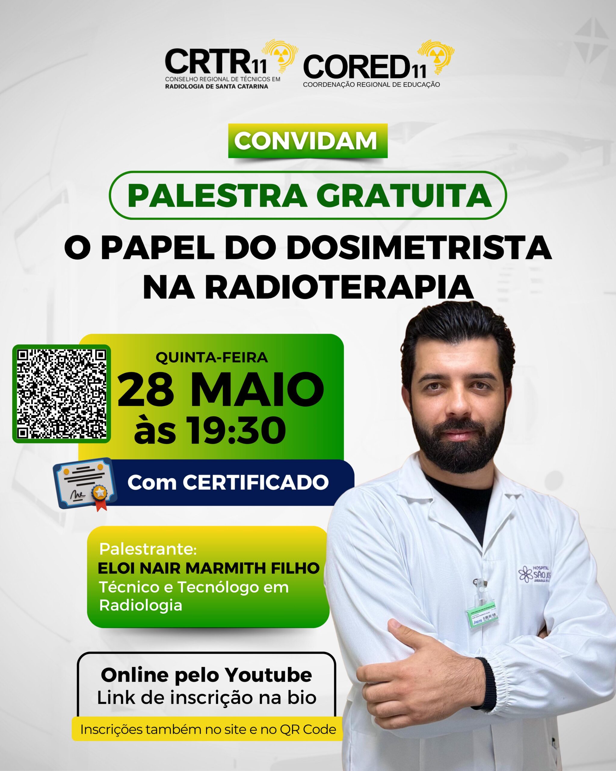 Palestra CORED/SC: Dosimetrista