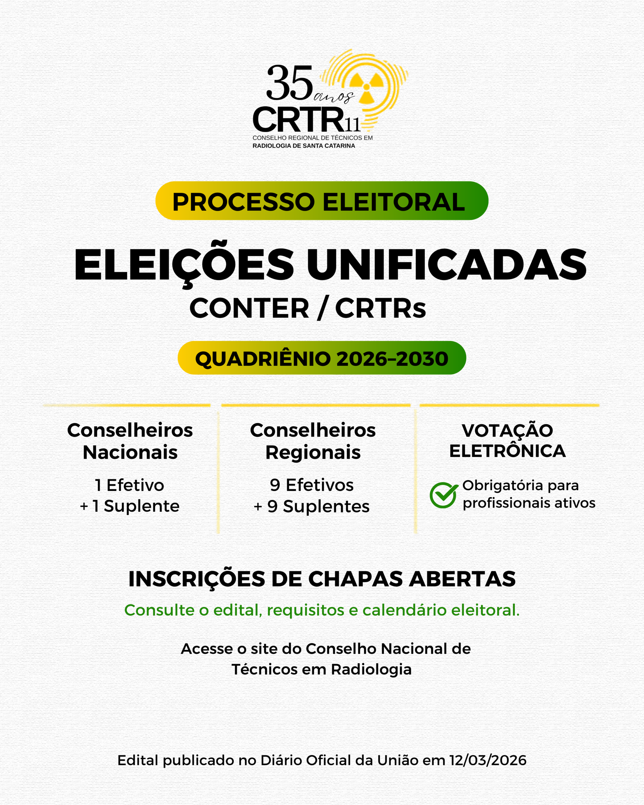 Eleições unificadas 2026-2030